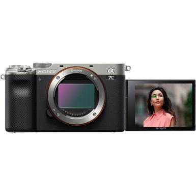 image of Sony - Alpha 7C Full-frame Mirrorless Camera - Silver with sku:bb21641339-6432058-bestbuy-sony