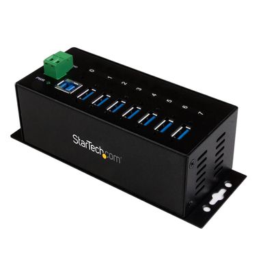 image of StarTech 7-Port Industrial USB 3.0 Hub with ESD Protection with sku:st7300usbme-adorama