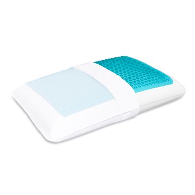 Comfort Revolution Blue Bubble Gel and Memory Foam Pillow - Queen