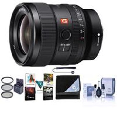 image of Sony FE 24mm F/1.4 GM (G Master) E Mount Lens - Bundle With 67mm Filter Kit, Lens Wrap, Capleash II, Cleaning Kit, PC Software Package with sku:iso2414a-adorama
