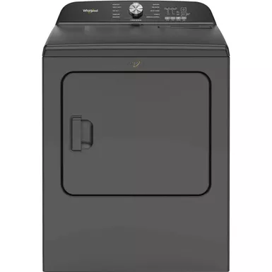 image of Whirlpool 7.0 Cu. Ft. Volcano Black Front Load Electric Dryer with sku:wed6150pb-electronicexpress