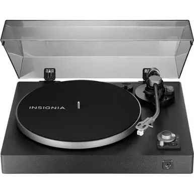 image of Insignia™ - Bluetooth Stereo Turntable - Black with sku:bb21643350-bestbuy