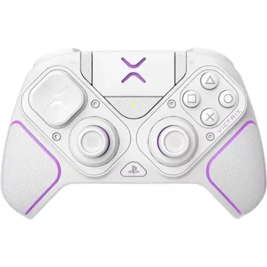 PDP - Victrix Pro BFG Wireless Controller for PS5, PS4, and PC, Sony 3D Audio, Modular Buttons/Clutch Triggers/Joystick - White