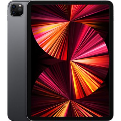 image of Apple - iPad Pro (2021) - 11" - 128GB - Wi-Fi - Space Gray with sku:mhqr3-electronicexpress