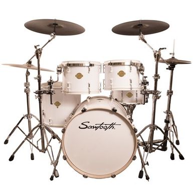 Sawtooth Command Series 5-Piece Drum Shell Pack with 22" Bass Drum, White