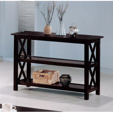 image of Sofa Table with 2-shelf Deep Merlot with sku:5910-coaster