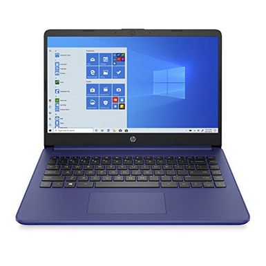 image of HP 14-fq0040nr 14" HD Touchscreen Notebook Computer, AMD 3020e 1.2 GHz, 4GB RAM, 64GB eMMC, Windows 10 Home S Mode, Indigo Blue with sku:ihp1f6e7uaba-adorama