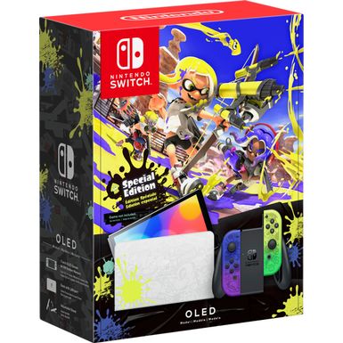 image of Nintendo - Switch – OLED Model Splatoon 3 Special Edition with sku:bb22017560-6513521-bestbuy-nintendo