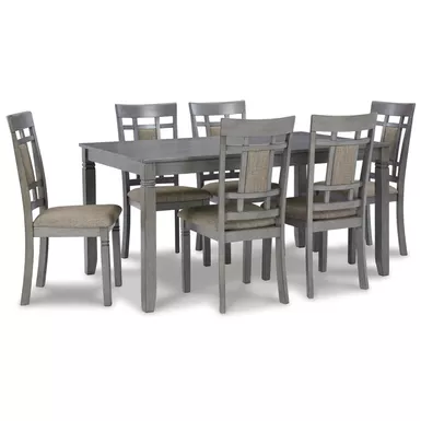 image of Jayemyer Rectangular Dining Room Table Set (7/CN) with sku:d368-425-ashley