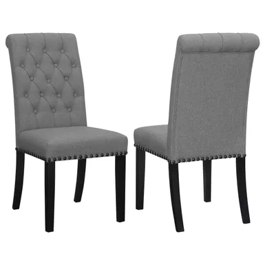 image of Alana Upholstered Tufted Side Chairs with Nailhead Trim (Set of 2) with sku:115162-coaster