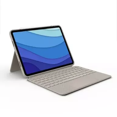 image of Logitech - Combo Touch iPad Pro Keyboard Folio for Apple iPad Pro 11" (1st, 2nd, 3rd & 4th Gen) with Detachable Backlit Keyboard - Sand with sku:bb21786997-bestbuy