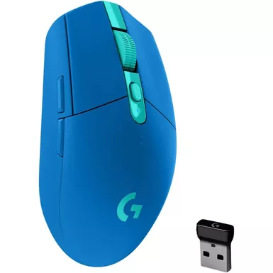 image of Logitech - G305 Wireless Gaming Mouse, Blue with sku:8gy442-ingram