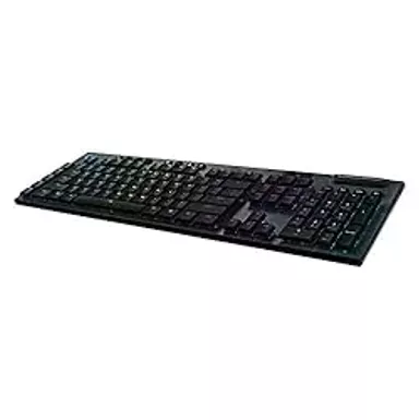 Logitech - G915 LIGHTSPEED Full-size Wireless Mechanical GL Clicky Switch Gaming Keyboard with RGB Backlighting - Black