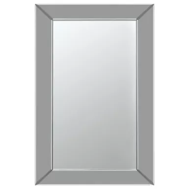 Pinciotti Rectangular Beveled Wall Mirror Silver