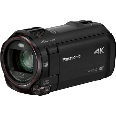 image of Panasonic - HC-VX870K 4K Ultra HD Flash Memory Camcorder - Black with sku:bb19711623-3774034-bestbuy-panasonic