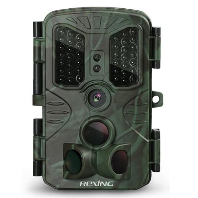 image of Rexing - H1 Blackhawk Trail Camera with Day and Night Ultra Fast Motion Detection - Green with sku:bb21736711-6458708-bestbuy-rexing