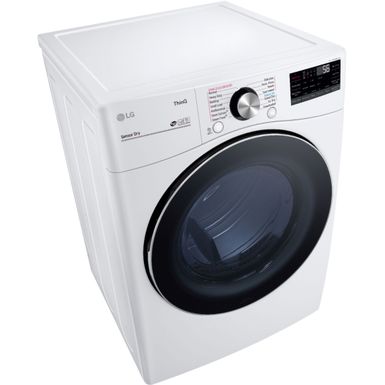 Alt View Zoom 12. LG - 7.4 Cu. Ft. Stackable Smart Gas Dryer with Steam and Built In Intelligence - White