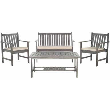 image of Safavieh Burbank 4-Piece Outdoor Set with sku:l2f52q6x0g3rdjmhi58m5qstd8mu7mbs-saf-ov