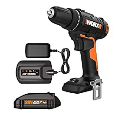 image of Worx 20V 1/2" Drill/Driver Power Share - WX100L (Battery & Charger Included) with sku:b0b2fg8ks8-amazon