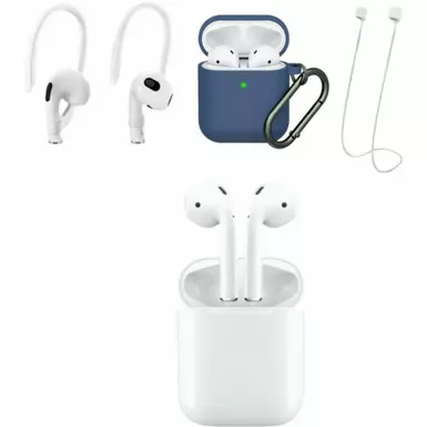 image of Apple AirPods with Charge Case With Blue Accessory Kit with sku:mv7n2blu-streamline