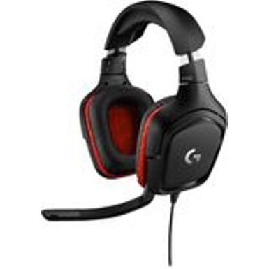 image of Logitech - G332 Wired Stereo Gaming Headset for PC - Black/Red with sku:bb21154724-6320790-bestbuy-logitech