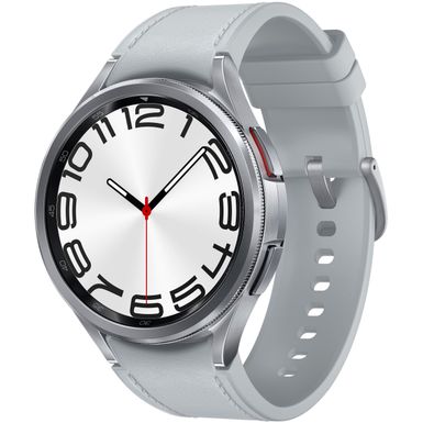 image of Samsung - Galaxy Watch6 Classic Stainless Steel Smartwatch 47mm BT - Silver with sku:bb22144640-6546711-bestbuy-samsung