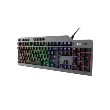 Alt View Zoom 16. Lenovo - Legion K500 Full-size Wired RGB Mechanical Gaming Keyboard - Black