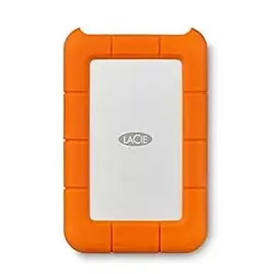 image of LaCie Rugged Mini SSD 2TB Solid State Drive - USB 3.2 Gen 2x2, speeds up to 2000MB/s, Compatible with PC, Mac, and iPad (STMF2000400) with sku:vdlstmf2400-adorama