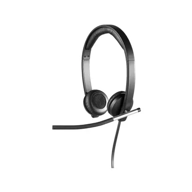 Logitech - H650e Stereo Wired On-ear Headset - Black