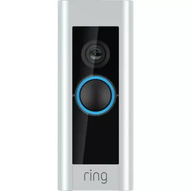 image of Ring - Wired Doorbell Plus Smart Wi-Fi Video Doorbell - Satin Nickel with sku:bb21713920-bestbuy