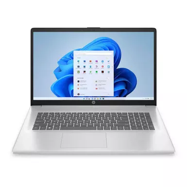 image of HP 17.3 inch Laptop - Intel i3-1215U - 12GB/512GB SSD - Natural Silver with sku:17cn2123nr-electronicexpress