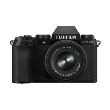 Fujifilm X-S20 Mirrorless Digital Camera with XC 15-45mm f/3.5-5.6 OIS PZ Lens, Black