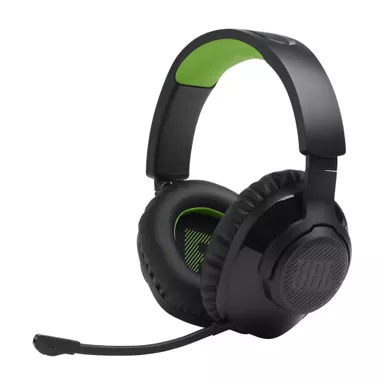 image of JBL Quantum 360X Console Wireless OverEar Gaming Headset for XBox with sku:jblq360xwlblkgrnam-powersales