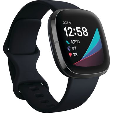 Left Zoom. Fitbit - Sense Advanced Health Smartwatch - Graphite