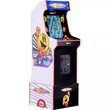 image of Arcade1Up - Bandai Namco Pac-Mania Legacy Edition Arcade with Riser & Lit Marquee - Multi with sku:bb22044595-bestbuy