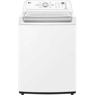 image of LG - 4.8 Cu. Ft. High-Efficiency Smart Top Load Washer with 4 Way Agitator and TurboDrum - White with sku:wt7155cw-abt