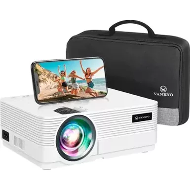 image of Vankyo - Leisure 470 Pro Native 1080P Projector, Full HD 5G Wireless Mini Projector - White with sku:bb21978281-bestbuy
