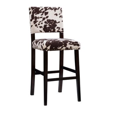 image of Wilbeth Barstool Brown Cow with sku:lfxs1745-linon