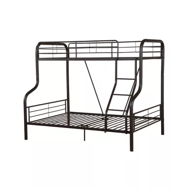 image of ACME Cairo Twin/Full Bunk Bed, Sandy Black with sku:37610-acmefurniture