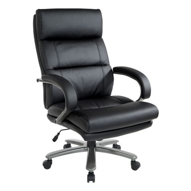 image of Big and Tall Executive Chair - Black Bonded Leather with sku:mu1ok-_6kkje0i011hrwrqstd8mu7mbs-off-ovr