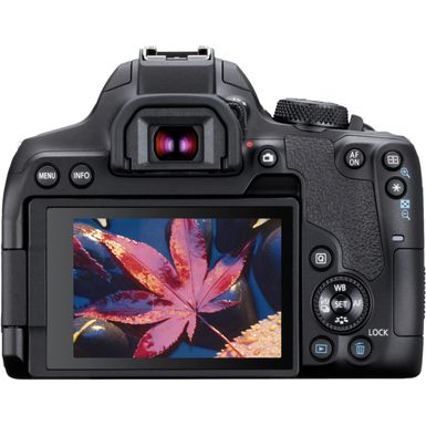 Back Zoom. Canon - EOS Rebel T8i DSLR Camera with EF-S 18-55mm Lens - Black