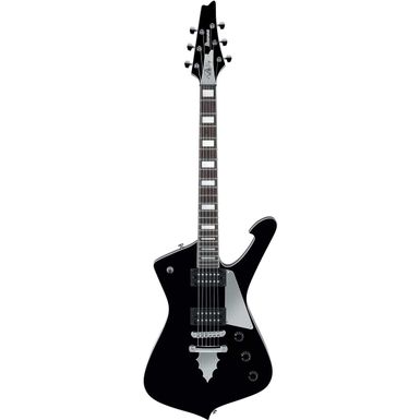 image of Ibanez PS60 Paul Stanley NAMM 2018 Electric Guitar, 22 Frets, PS Maple Neck, Bound Treated New Zealand Pine Fretboard, Black with sku:ibps60bk-adorama