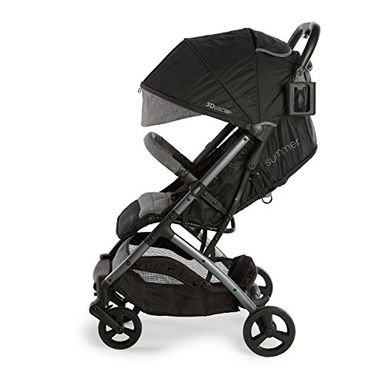 image of Summer Infant 3DPac Stroller, Lightweight and Compact Carseat Adaptible Design with Convenient One Hand Fold, and Reclining Seat and Extra-Large Canopy for Comfort with sku:b0799clj2z-sum-amz