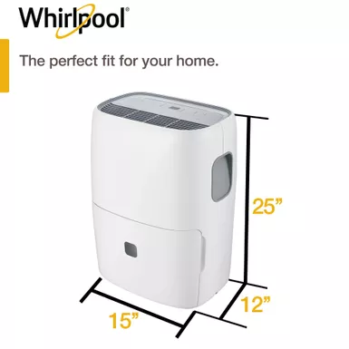image of Whirlpool 50 Pint Dehumidifier with Pump with sku:whad50pcw-almo
