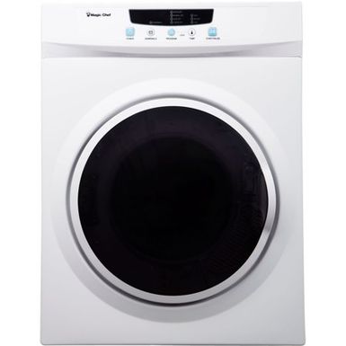 image of Magic Chef 3.5 cu. ft. White Compact Electric Dryer with sku:mcsdry35w-magicchef