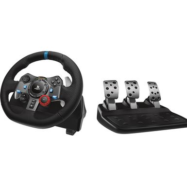 image of Logitech - G29 Driving Force Racing Wheel and Floor Pedals for PS5, PS4, PC, Mac - Black with sku:bb19780414-4223000-bestbuy-logitech