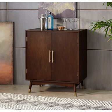 Lifestorey Killian Bar Cabinet - Walnut