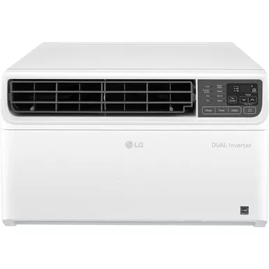 image of LG - Energy Star 9,500 BTU 115V Dual Inverter Window Air Conditioner with Wi-Fi Control - White with sku:bb21275922-bestbuy