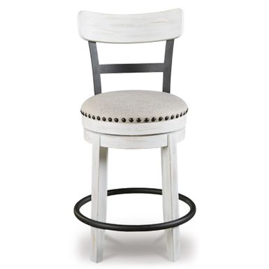 White Valebeck UPH Swivel Barstool (1/CN)