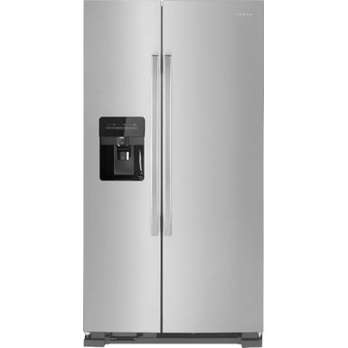 image of Amana - 24.5 Cu. Ft. Side-by-Side Refrigerator with Water and Ice Dispenser - Stainless steel with sku:asi2575grs-electronicexpress